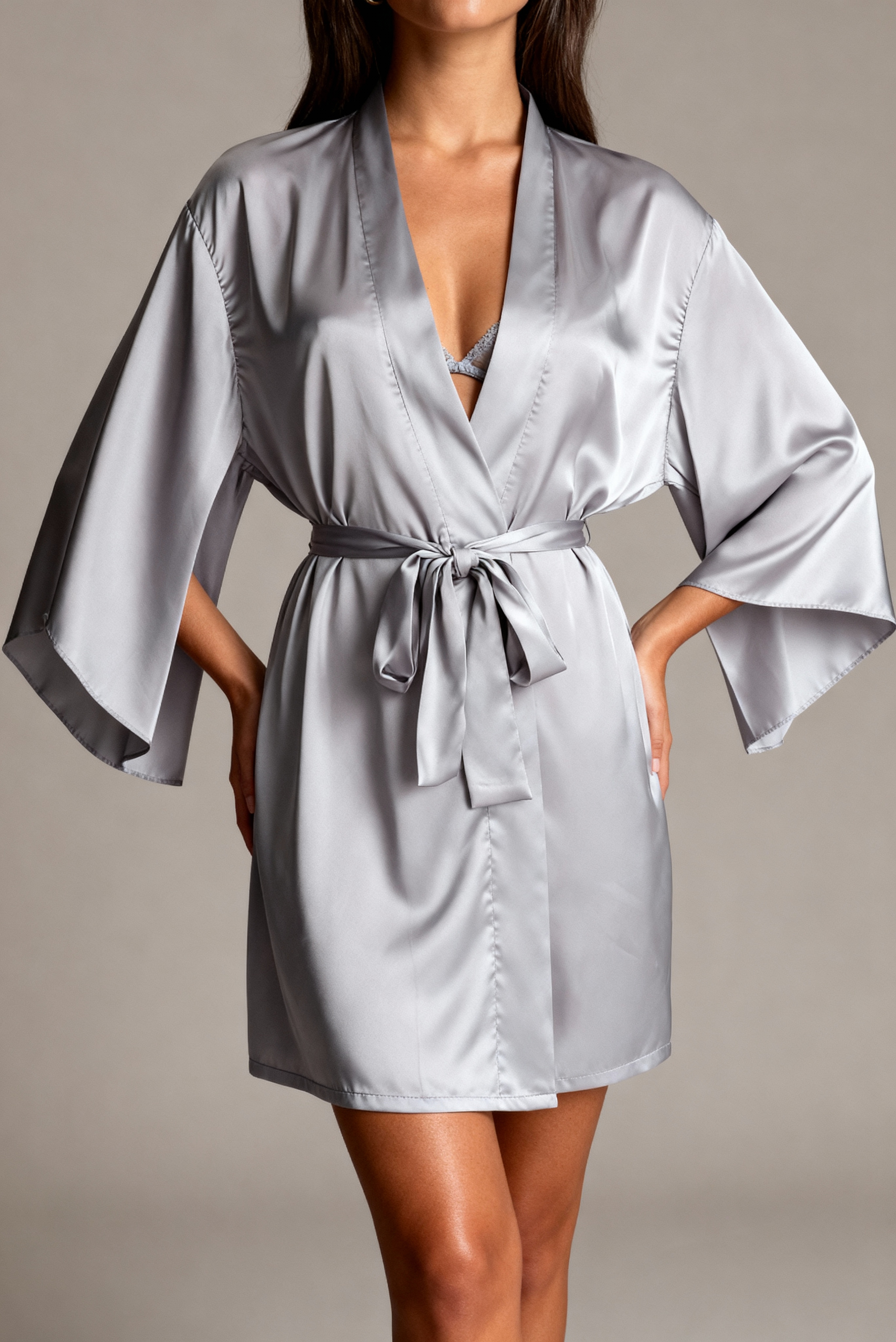Kimono pour femme - Minuit Gris Lila - NAKED Underwear FR